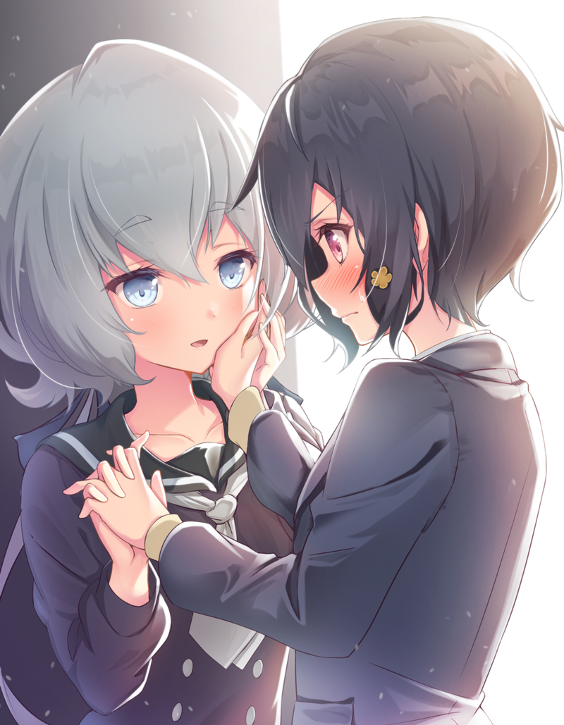 This is a pixiv picture whose title is 純愛.