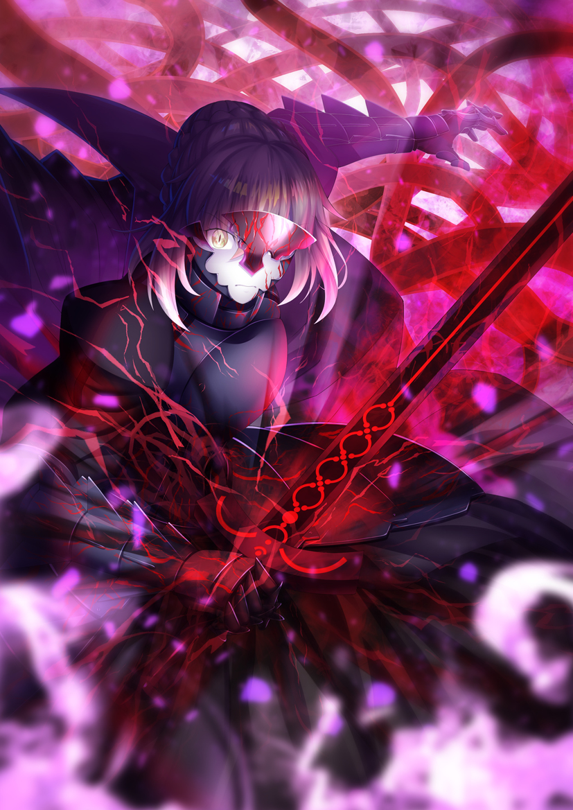 This is a pixiv picture whose title is 黒セイバー.