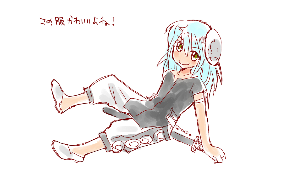 This is a pixiv picture whose title is 《転スラ》今日の落書き　15話を見ました.