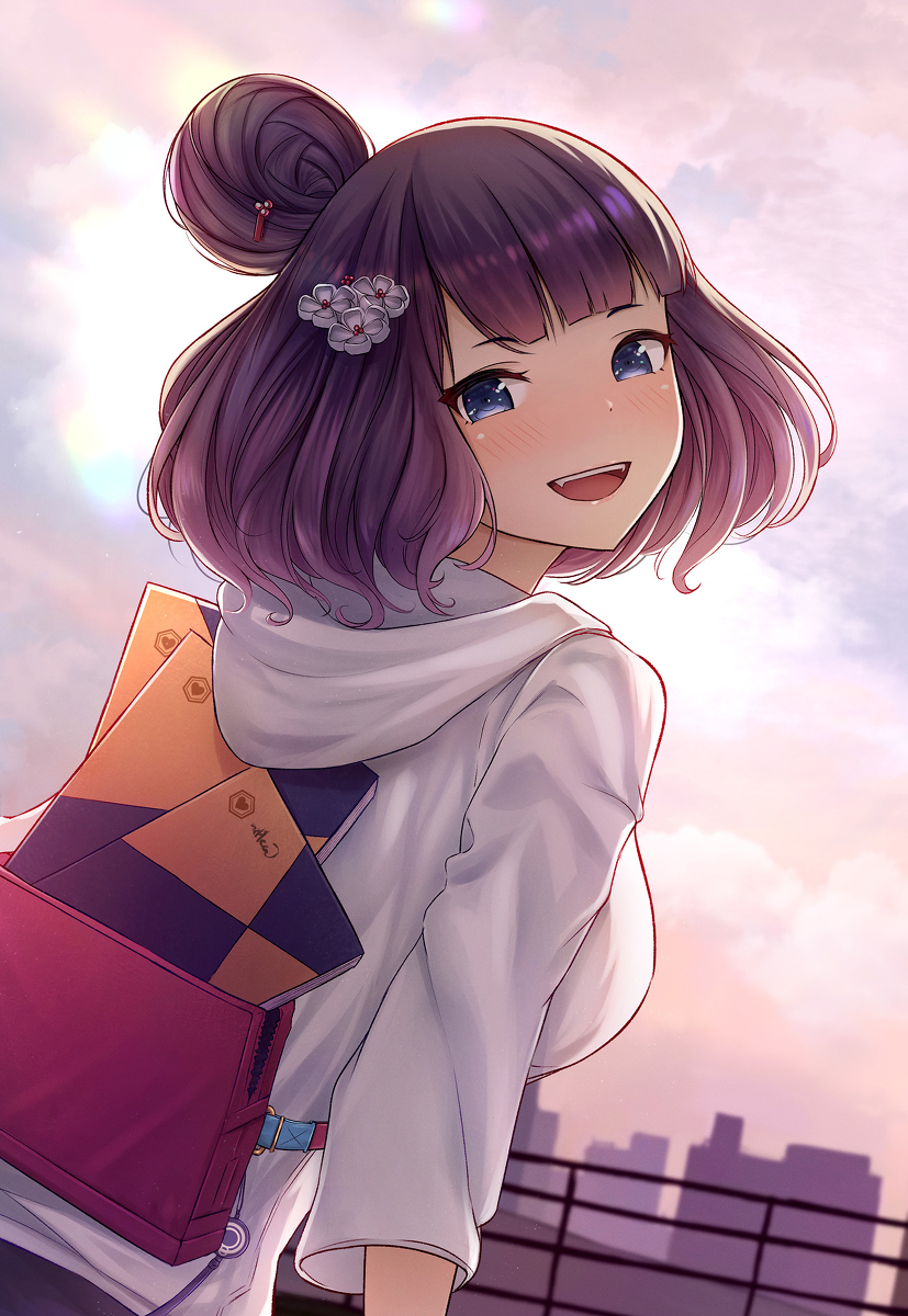This is a pixiv picture whose title is 英霊旅装北斎ちゃん.