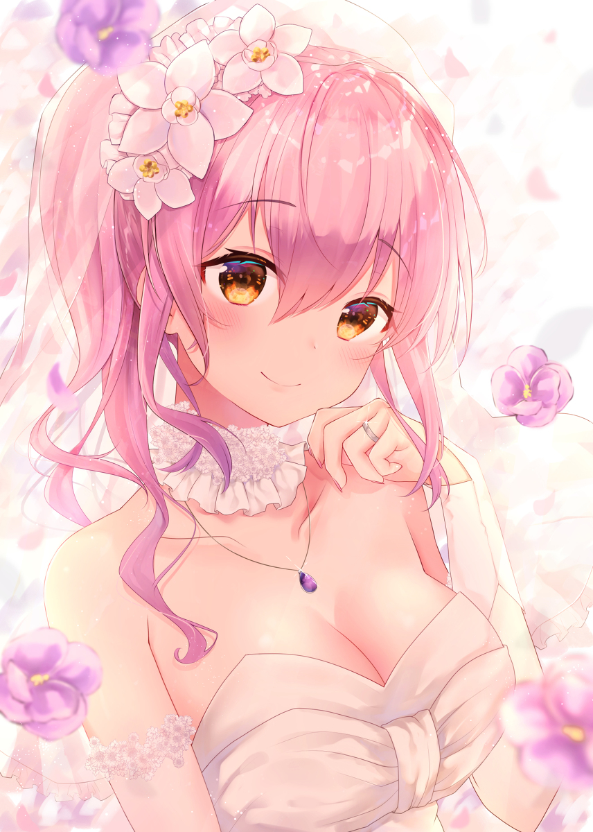This is a pixiv picture whose title is 『私のこと、幸せにしてくれるよね？』.