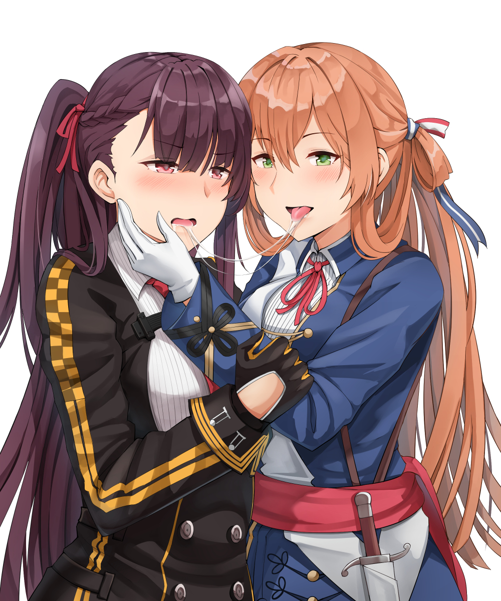 This is a pixiv picture whose title is WA2000 & Springfield.