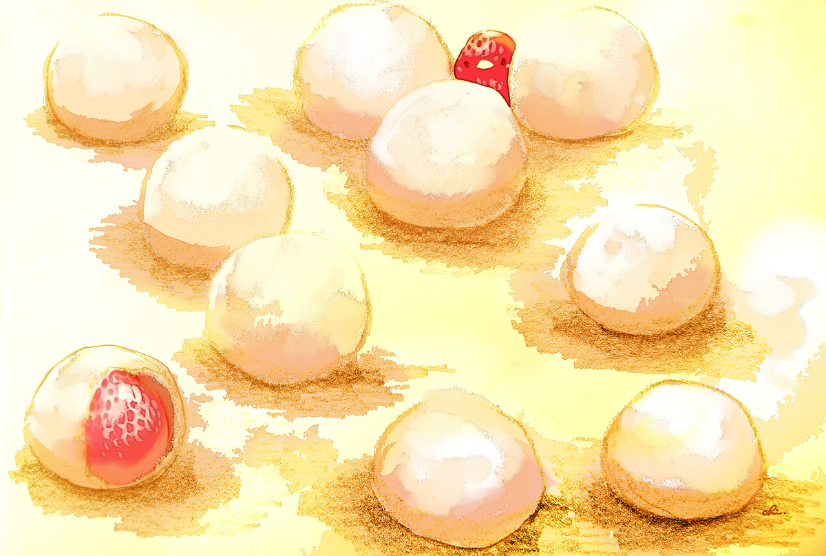 This is a pixiv picture whose title is いちごトリュフ.