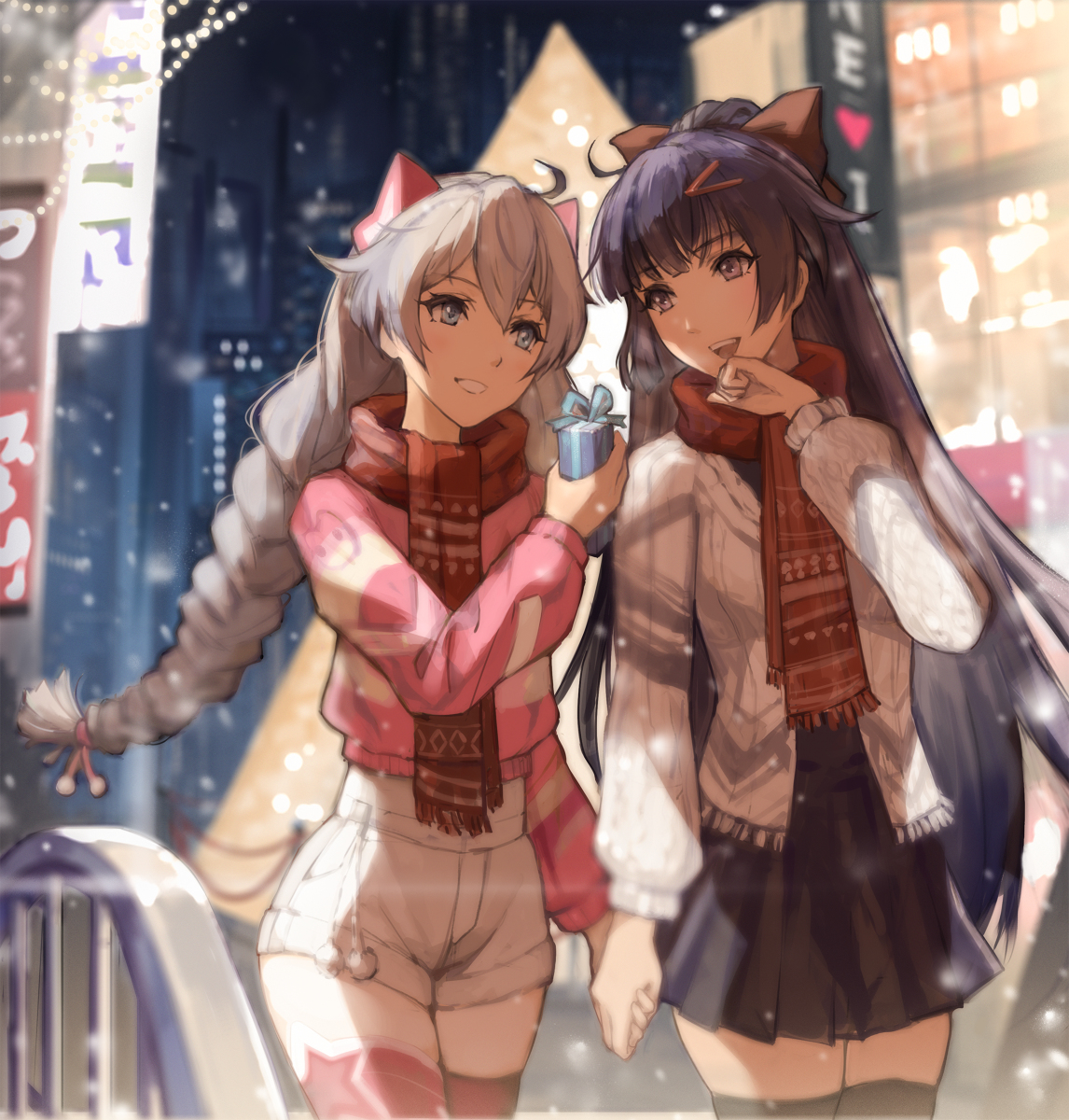 This is a pixiv picture whose title is Winter Night.