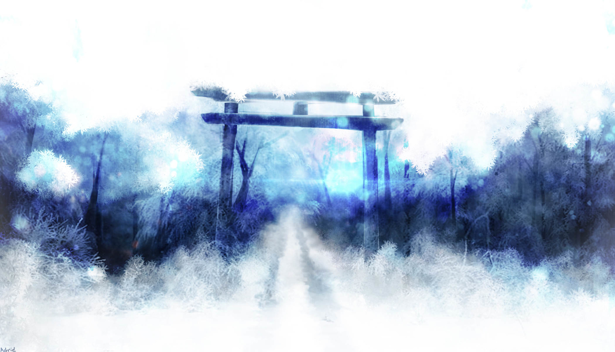 This is a pixiv picture whose title is Freezing Forest Of Magick.