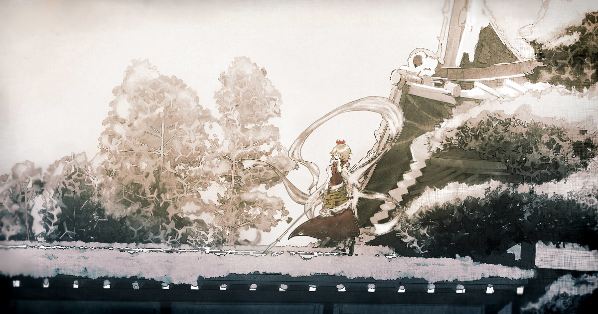 This is a pixiv picture whose title is 冬の命蓮寺.