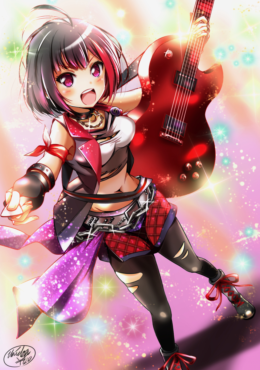 This is a pixiv picture whose title is BanG_Dream!美竹蘭！.