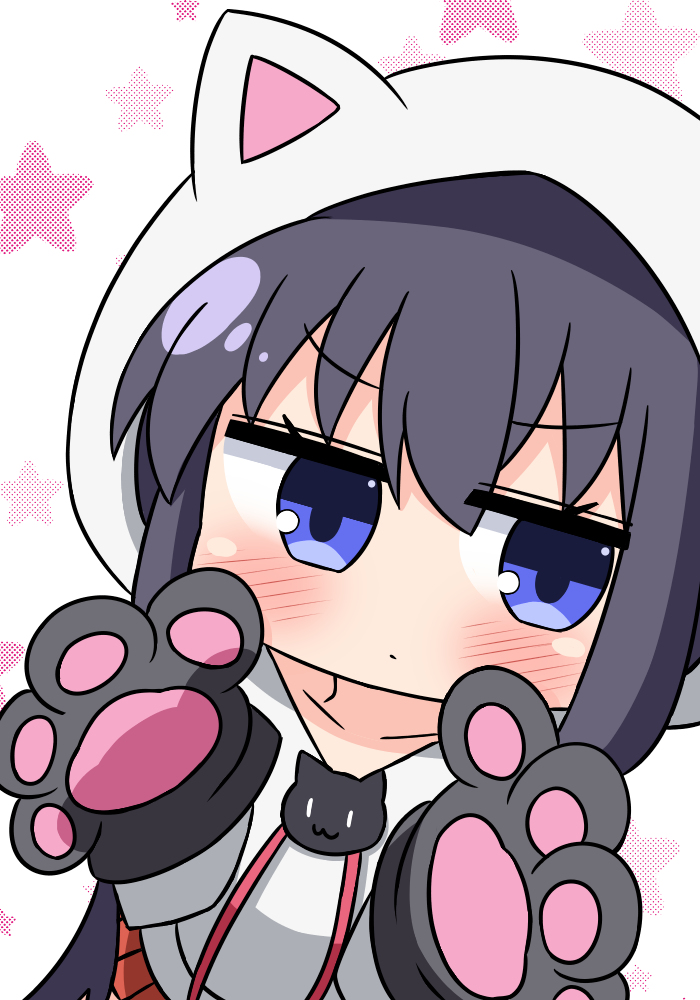 This is a pixiv picture whose title is 猫コス花ちゃん.