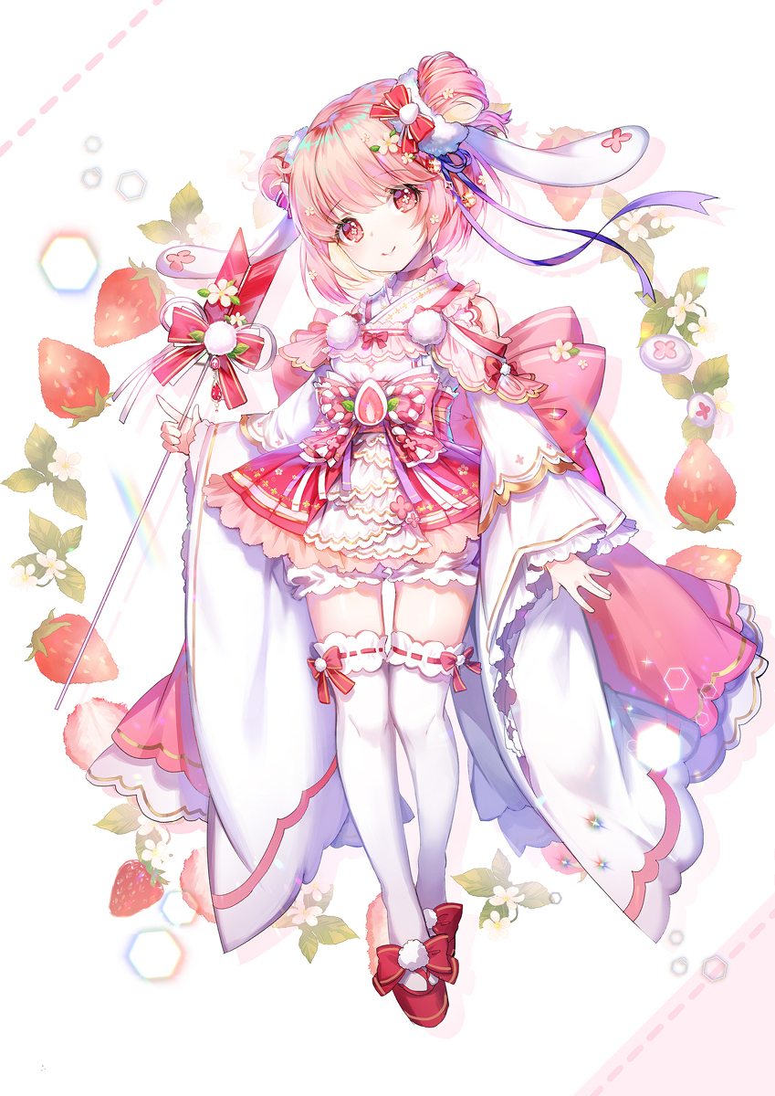 This is a pixiv picture whose title is いちご大福.