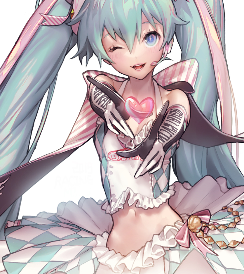 This is a pixiv picture whose title is 2019 racing miku.