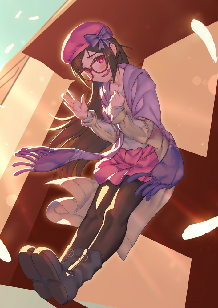 This is a pixiv picture whose title is 英霊旅装刑部姫ちゃん.