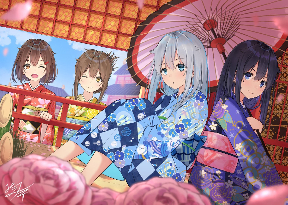 This is a pixiv picture whose title is あけおめ六駆.