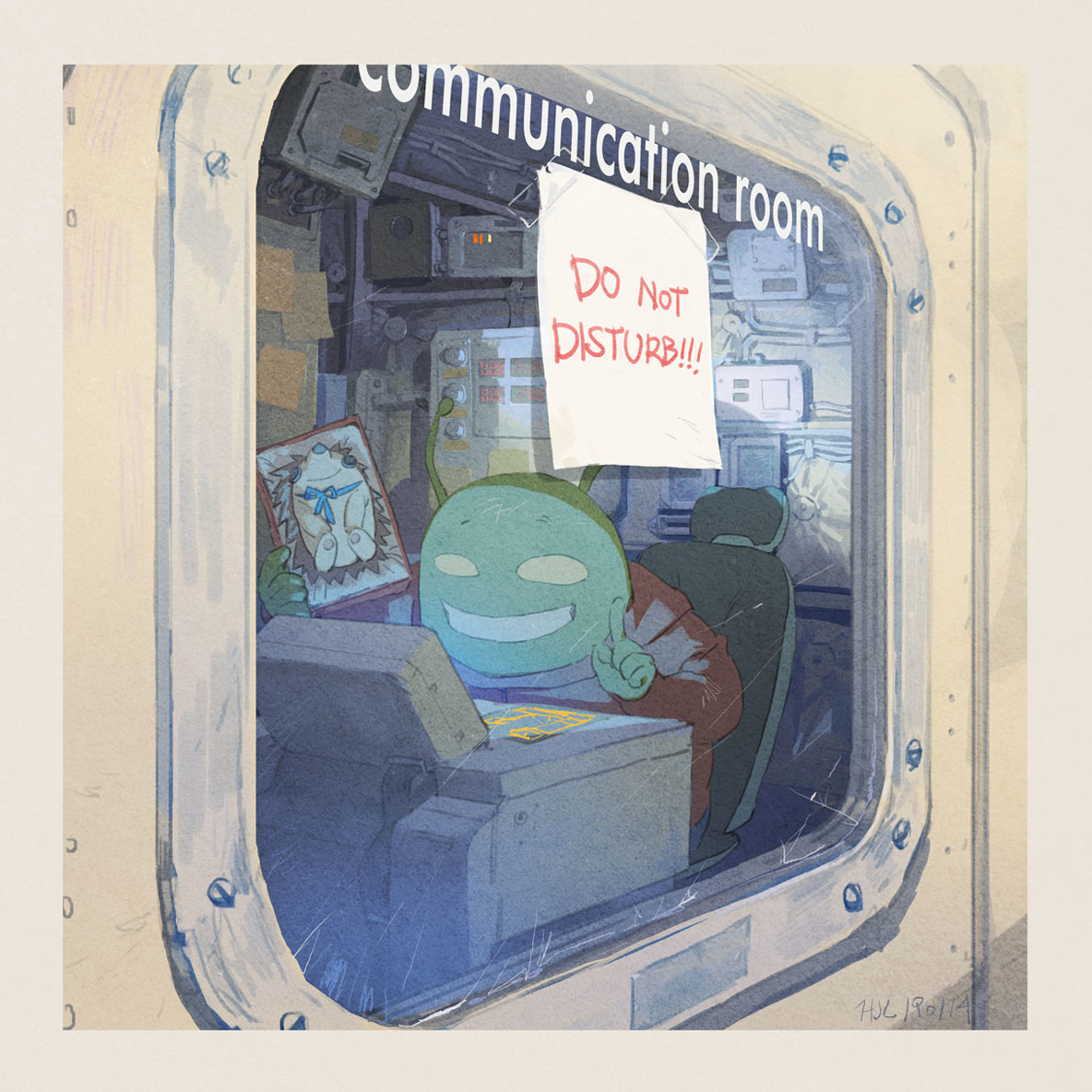 This is a pixiv picture whose title is 【ETHER AIRLINE】#1-a phonecall.