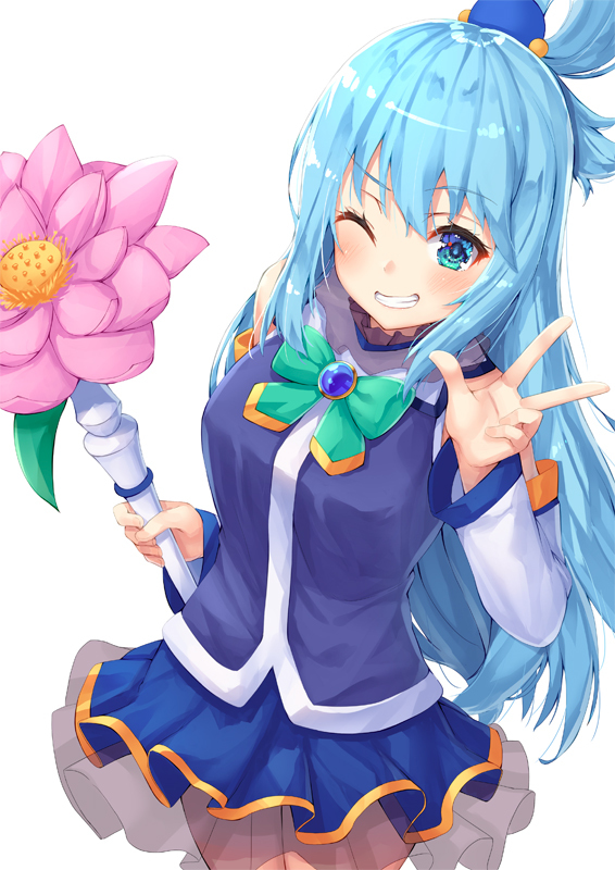 This is a pixiv picture whose title is アクアさま.