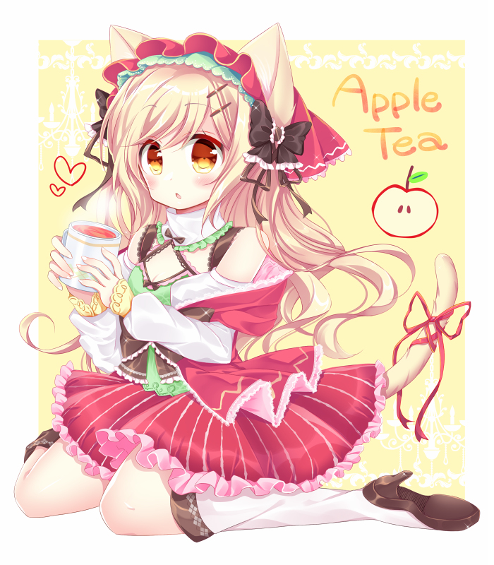 This is a pixiv picture whose title is アップルティーちゃん.