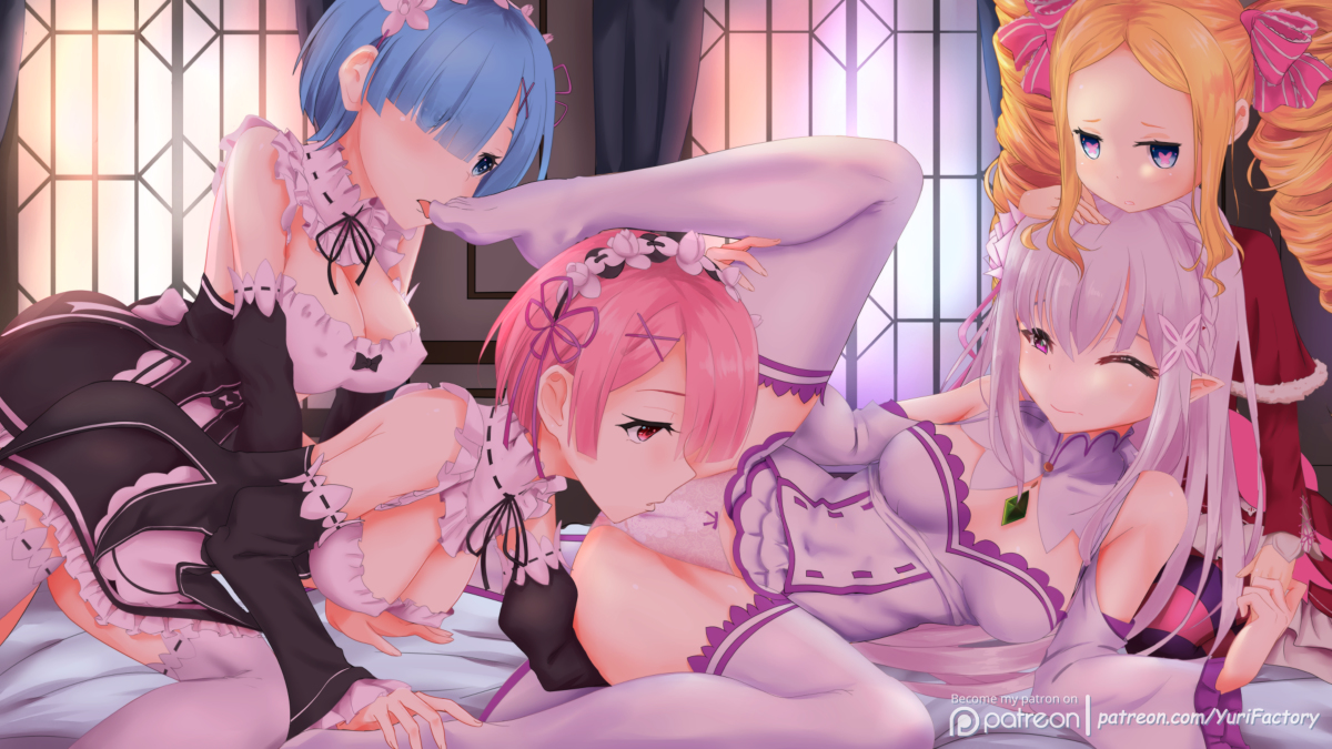 This is a pixiv picture whose title is [Re:Zero] Mistress and Maids.