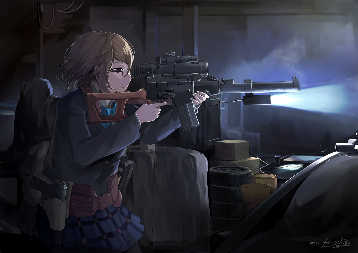 This is a pixiv picture whose title is Night Raid.