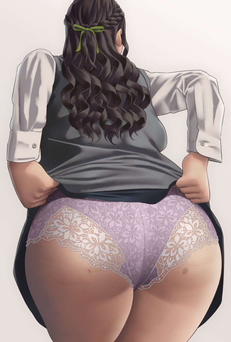 This is a pixiv picture whose title is ＯＬ尻.