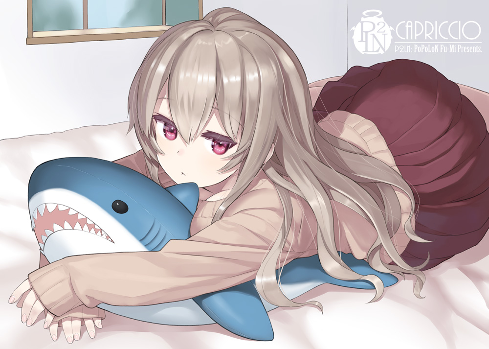 This is a pixiv picture whose title is サメとJK.