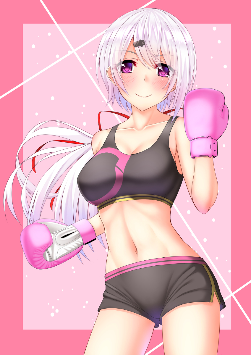This is a pixiv picture whose title is ボクシング椎名.