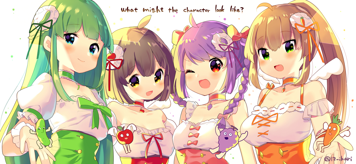 This is a pixiv picture whose title is 例の野菜と果物.