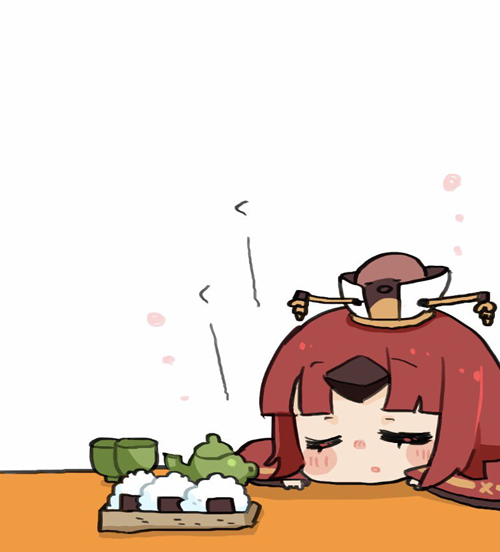 This is a pixiv picture whose title is くぅくぅ紅ちゃん.