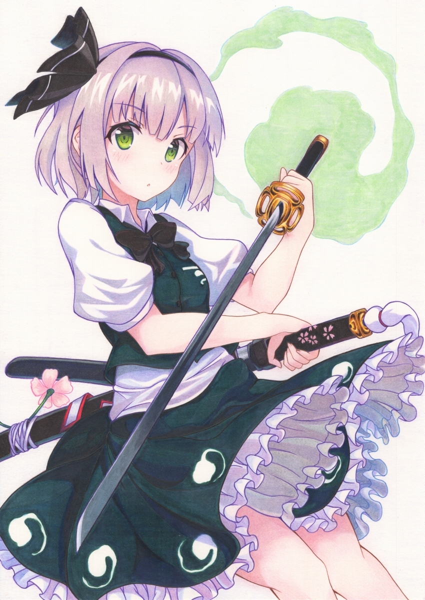 This is a pixiv picture whose title is 妖夢.