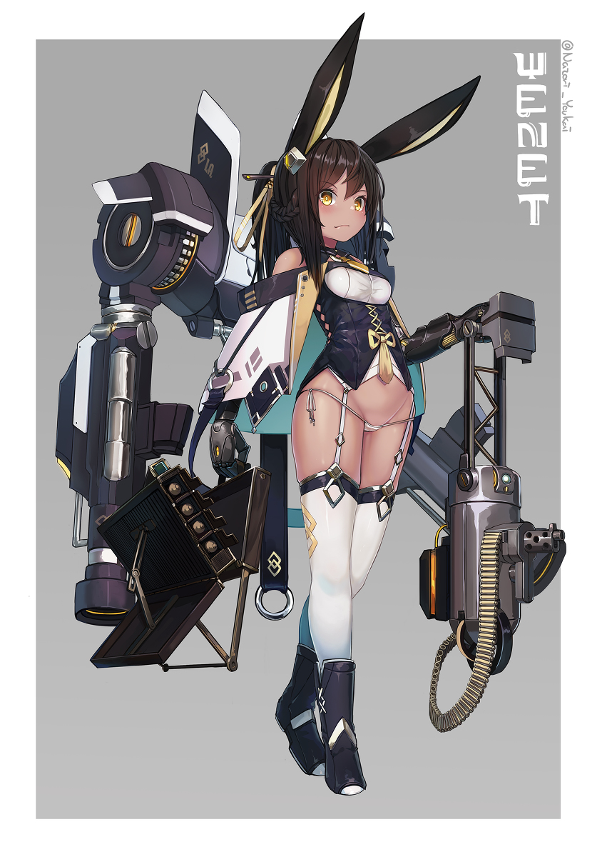 This is a pixiv picture whose title is メカ娘　-wenet-.