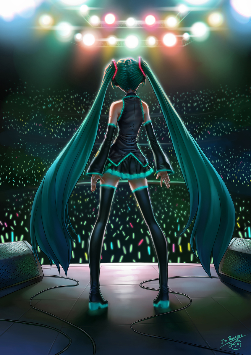 This is a pixiv picture whose title is Hatsune Miku Live in!!!.