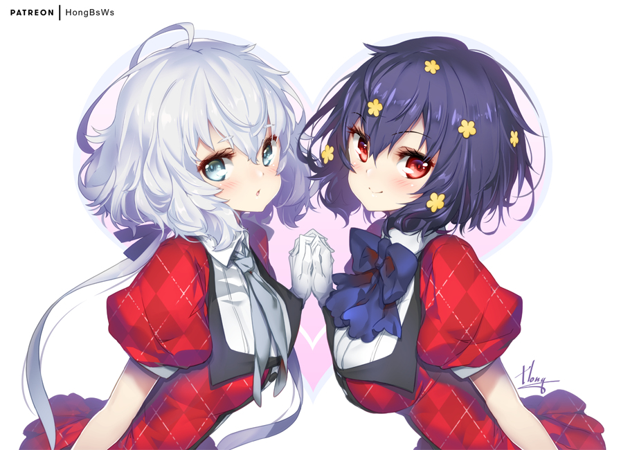 This is a pixiv picture whose title is 純子&愛.