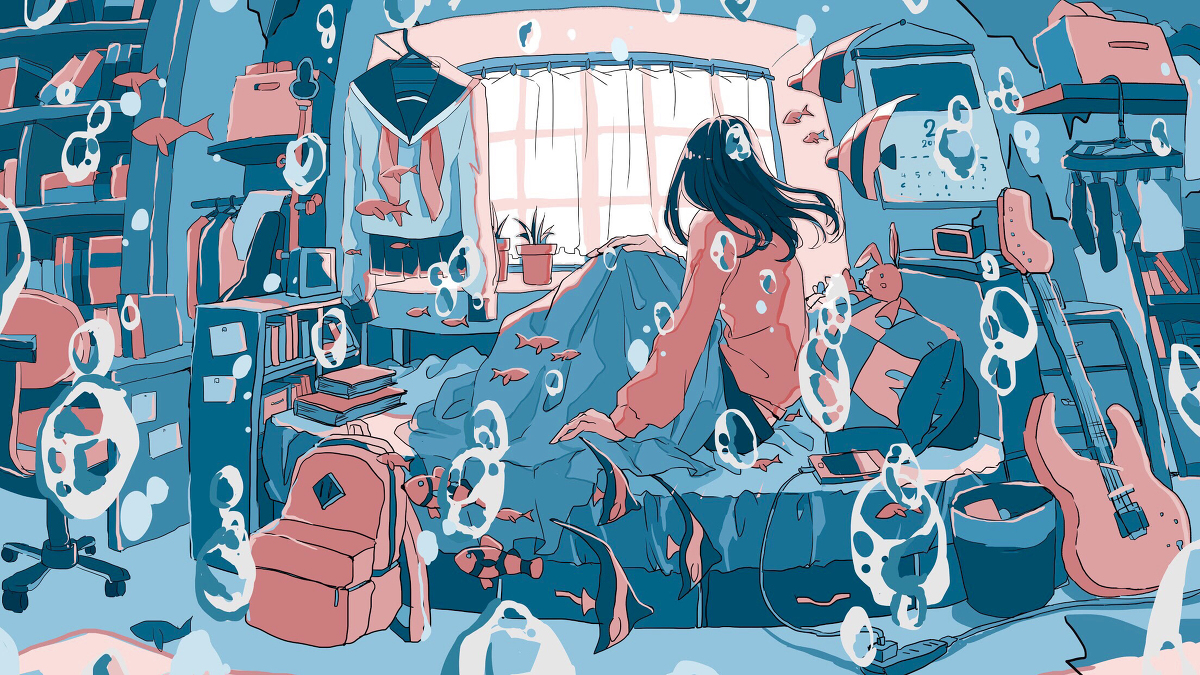 This is a pixiv picture whose title is 起床.