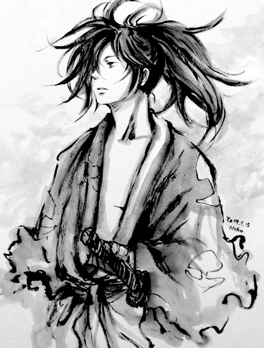 This is a pixiv picture whose title is 百鬼丸【どろろ】.