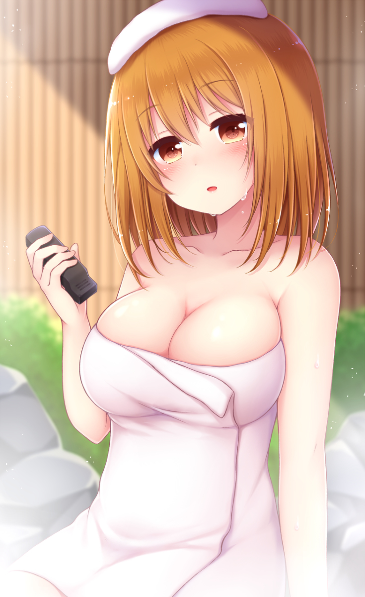 This is a pixiv picture whose title is 「ちょっと、のぼせてきました…」.