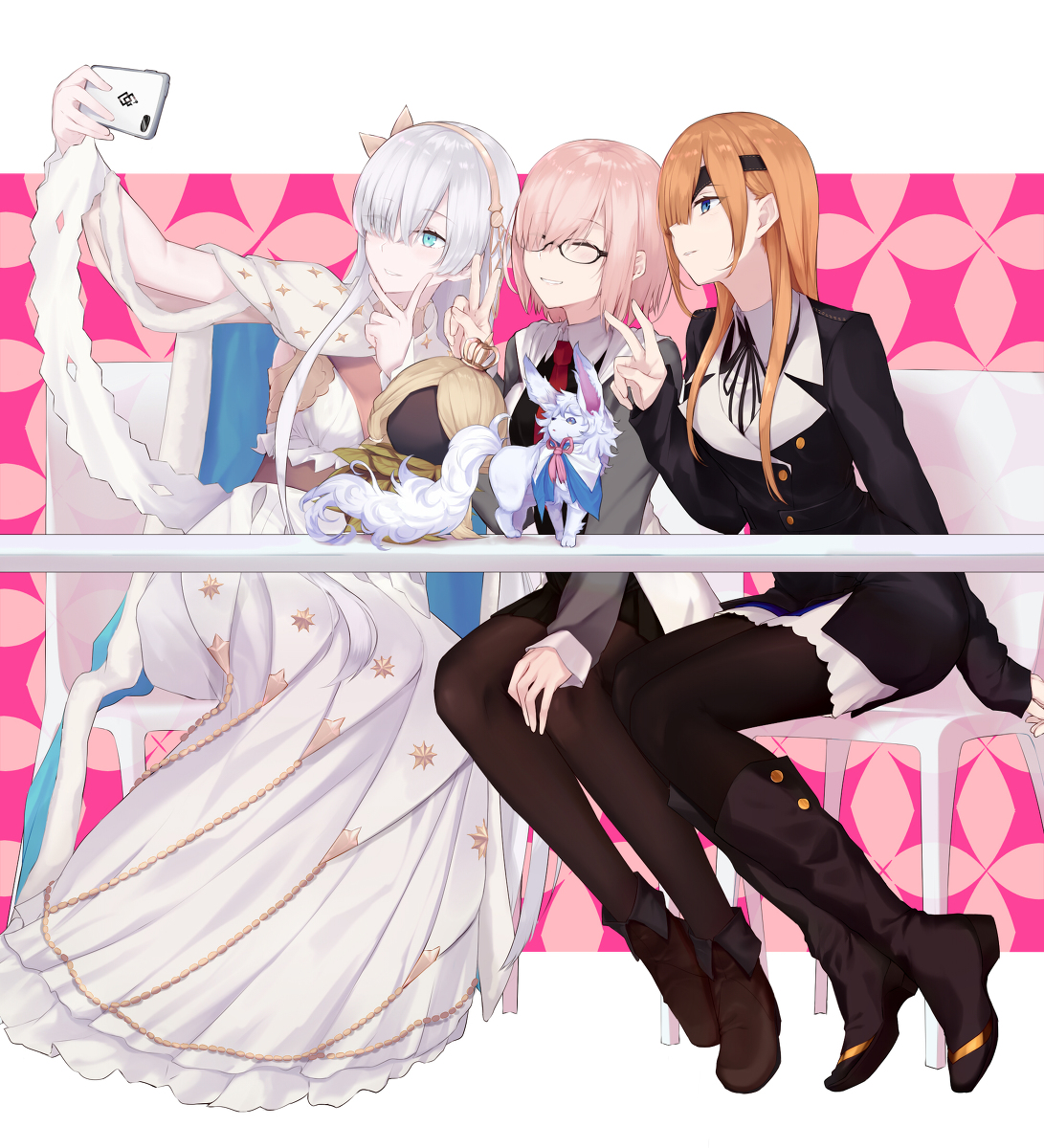 This is a pixiv picture whose title is Girls talk.