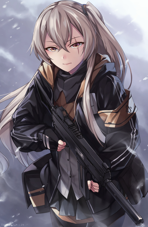 This is a pixiv picture whose title is 【ドルフロ】ＵＭＰ４５【低体温症】.