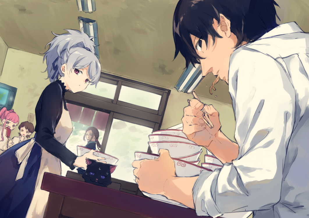 This is a pixiv picture whose title is ホウムラン軒にて。.