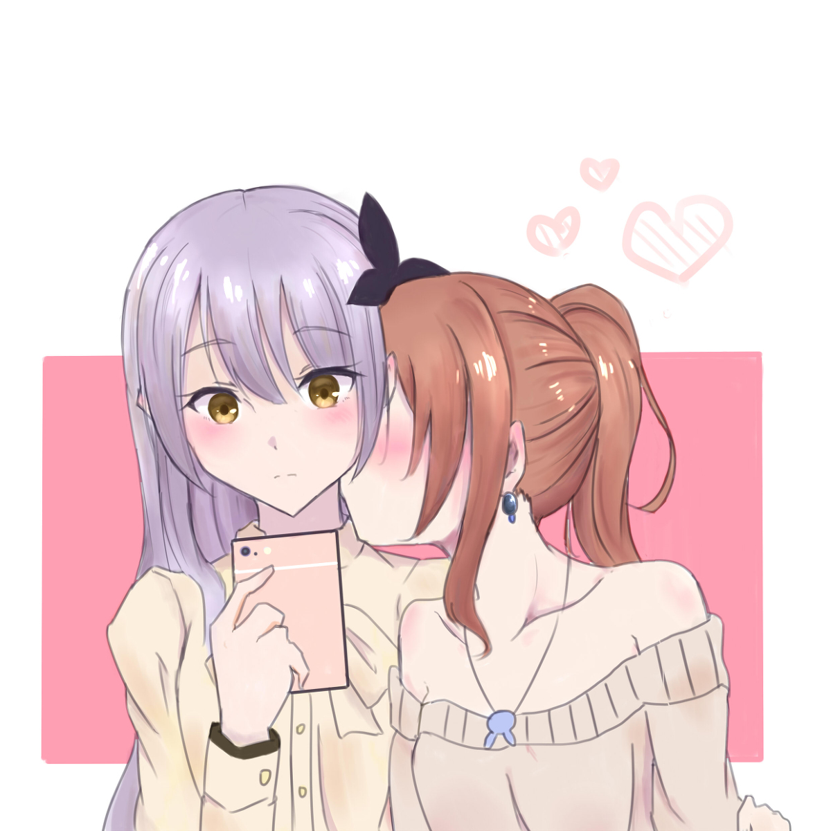 This is a pixiv picture whose title is 「バンドリ」たまにの甘える.