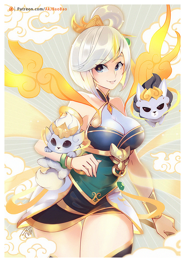 This is a pixiv picture whose title is Lunar Empress Lux.