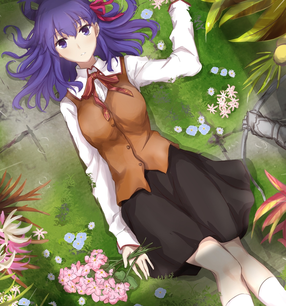 This is a pixiv picture whose title is 間桐桜.