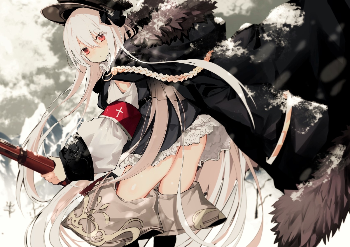 This is a pixiv picture whose title is Kar98k.
