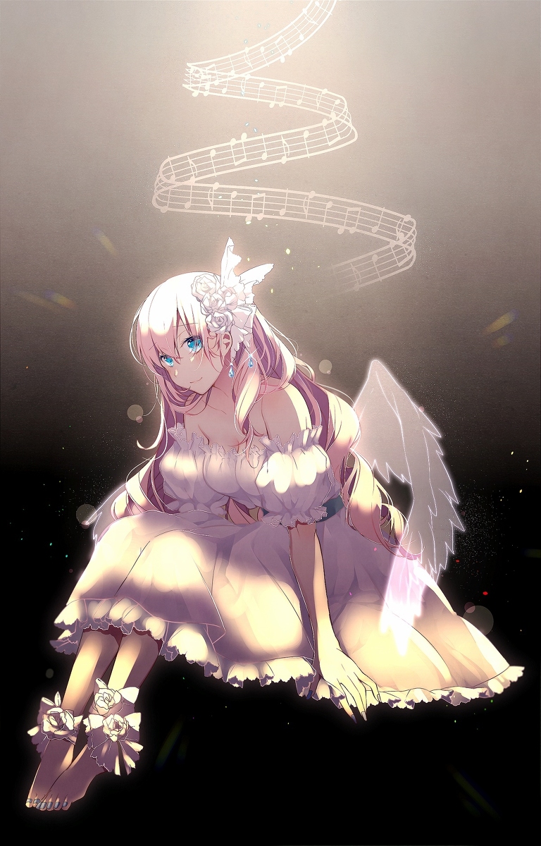 This is a pixiv picture whose title is 天使の歌.