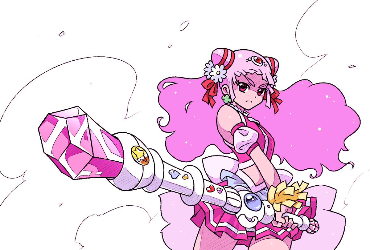 This is a pixiv picture whose title is なりたいプリキュア.