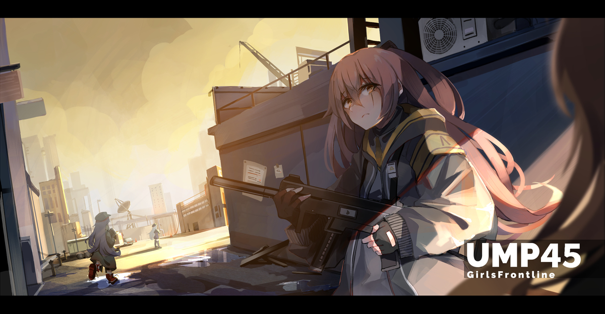 This is a pixiv picture whose title is ump45.