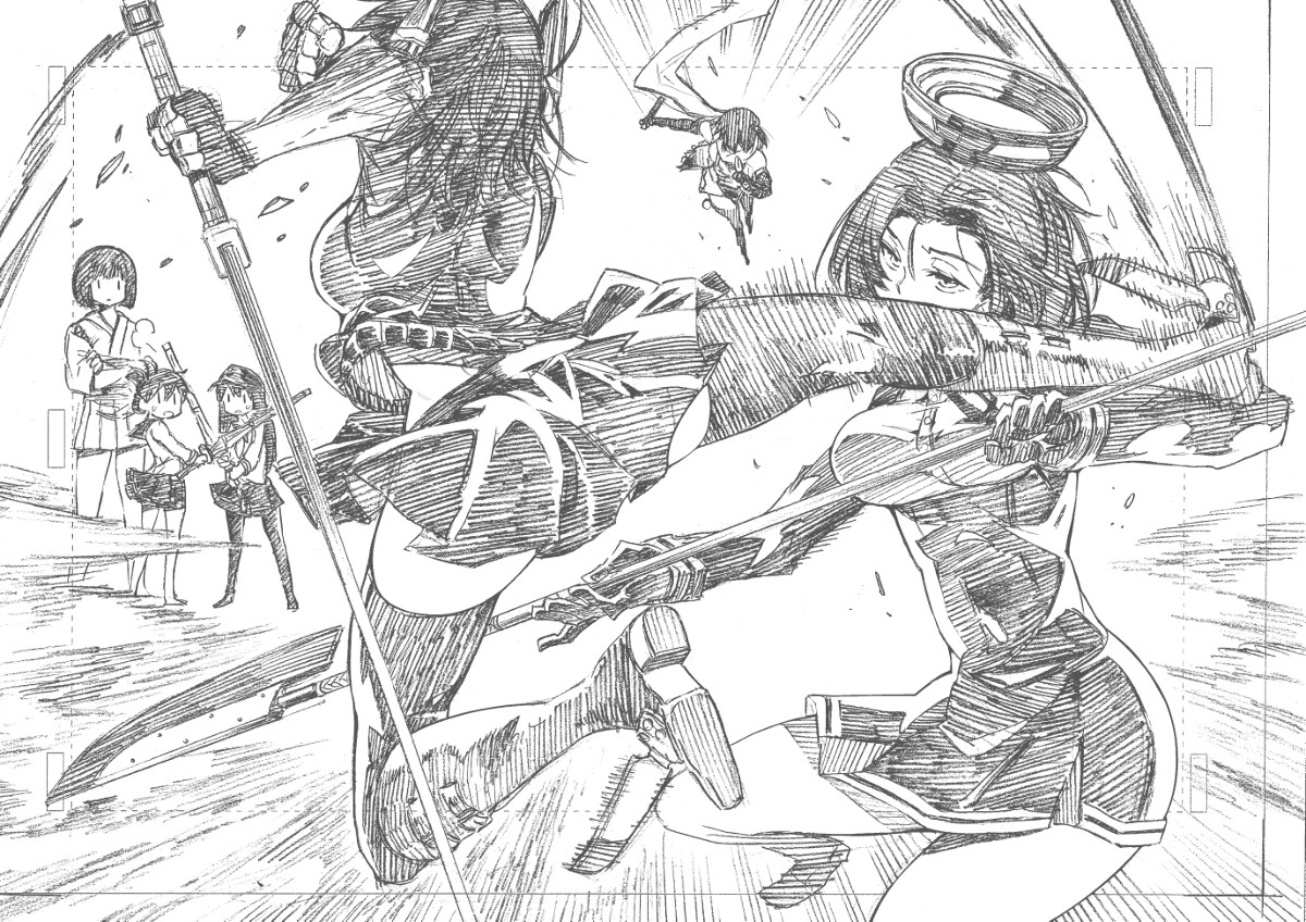 This is a pixiv picture whose title is 稽古.