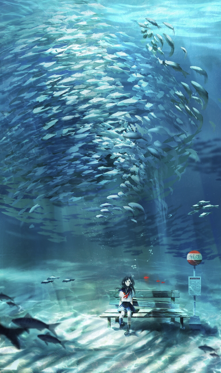 This is a pixiv picture whose title is はれ時々くもり.
