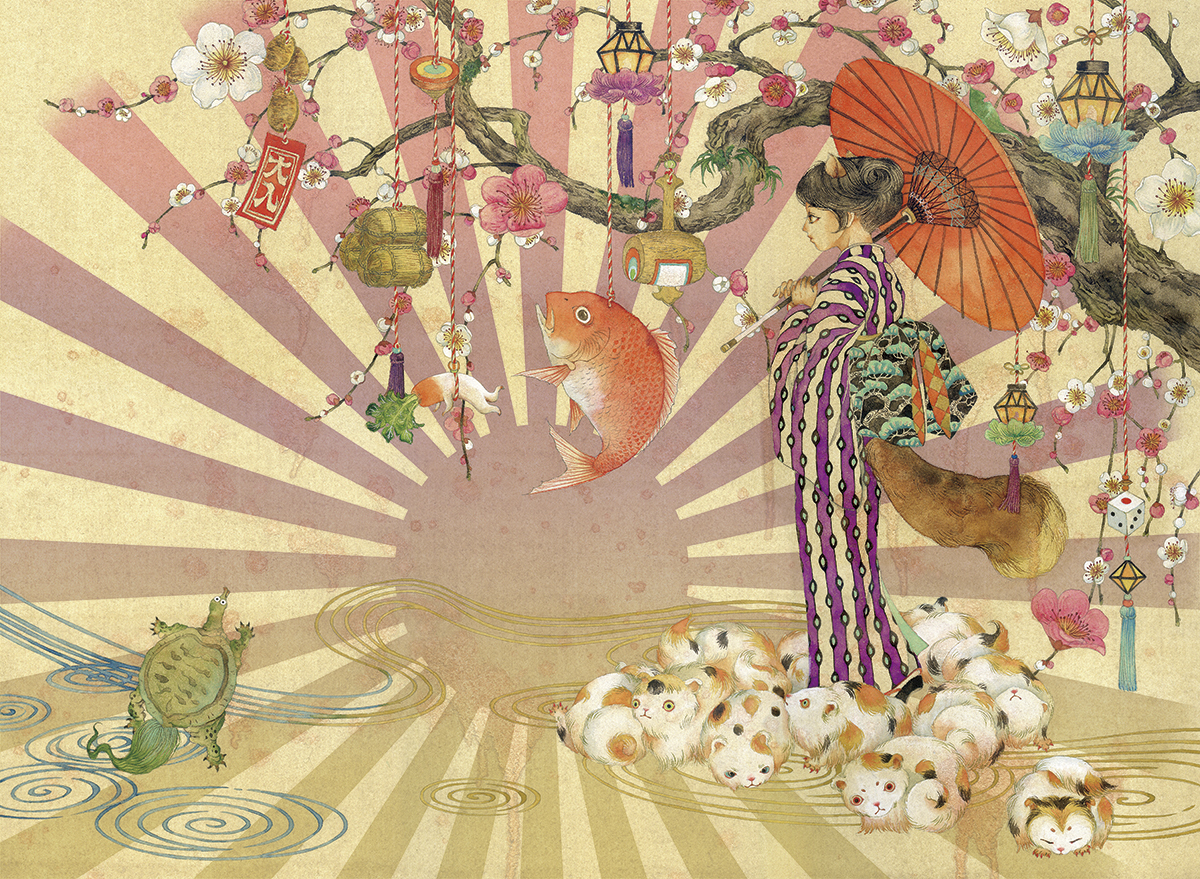 This is a pixiv picture whose title is 毛玉.