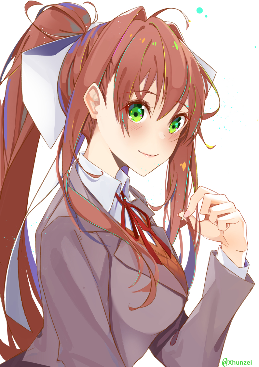 This is a pixiv picture whose title is Just Monika.