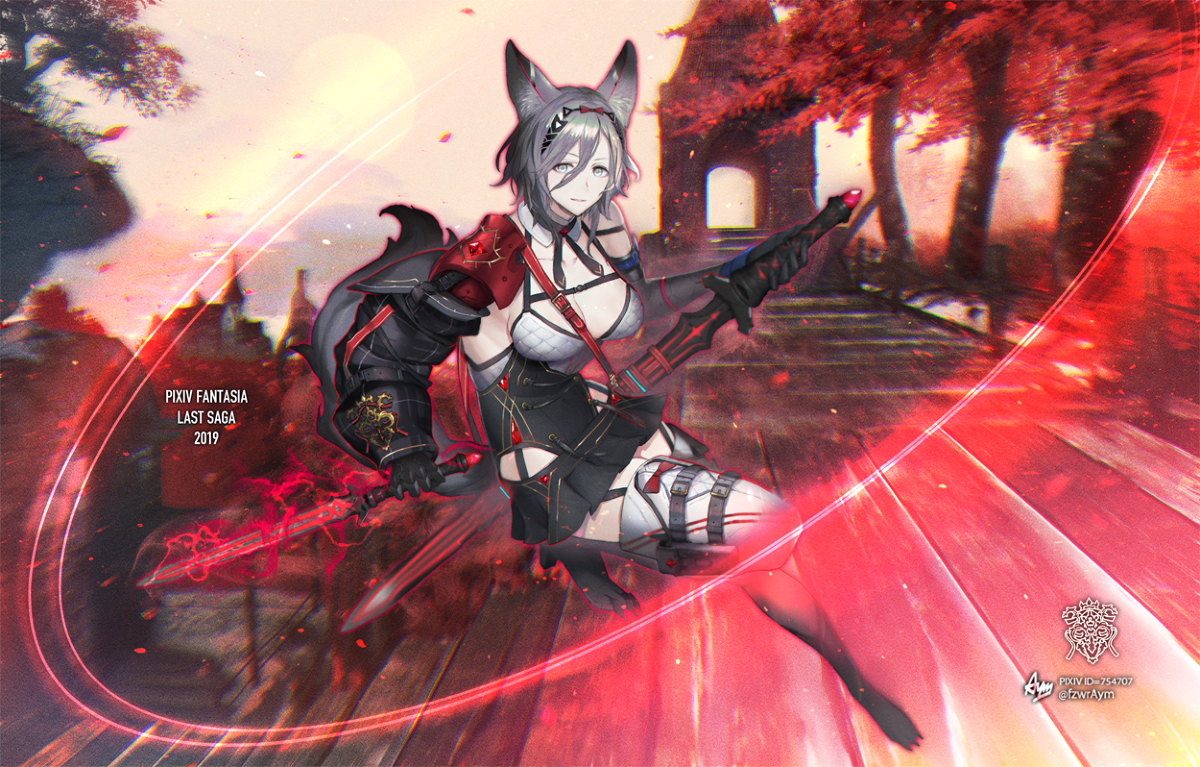 This is a pixiv picture whose title is 【PFLS】鋼腕のワーウルフ　エクレルトアル　.