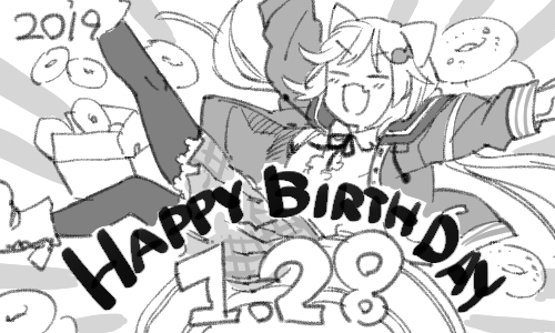 This is a pixiv picture whose title is 2019年1月の絵日記とまとめ.