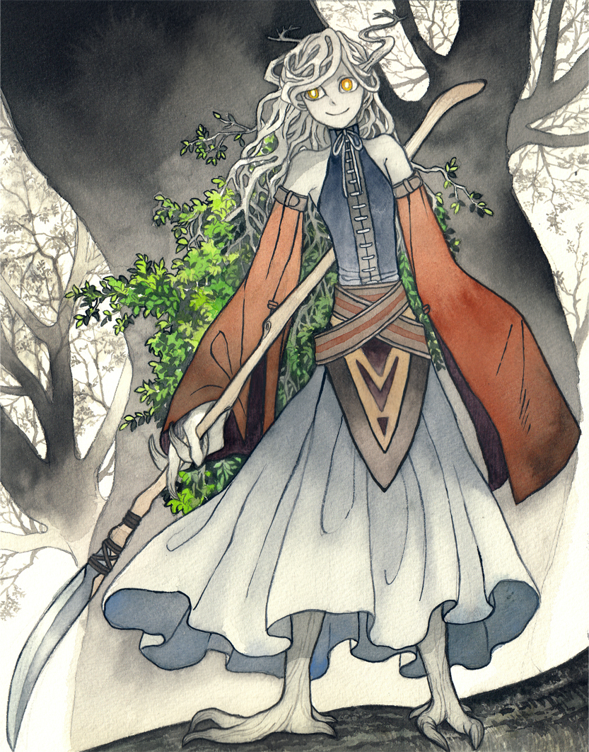This is a pixiv picture whose title is 【PFLS】樹人のシュラカンパ【エルダーグラン】.